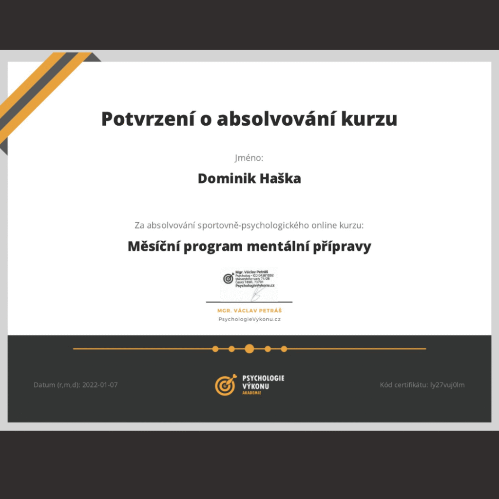 Lekce mentální přípravy