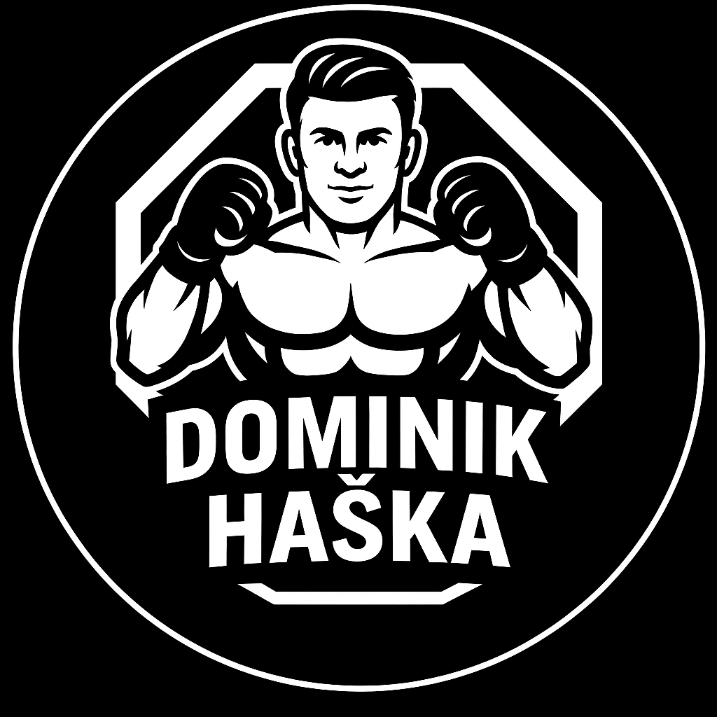 Logo s boxerským motivem a jménem.